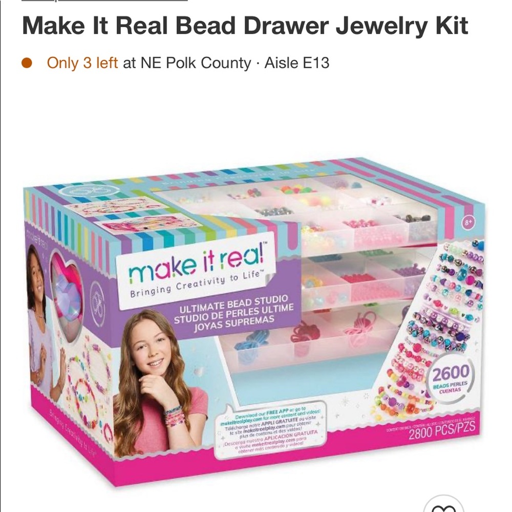 Make It Real Bead Drawer Jewelry Kit